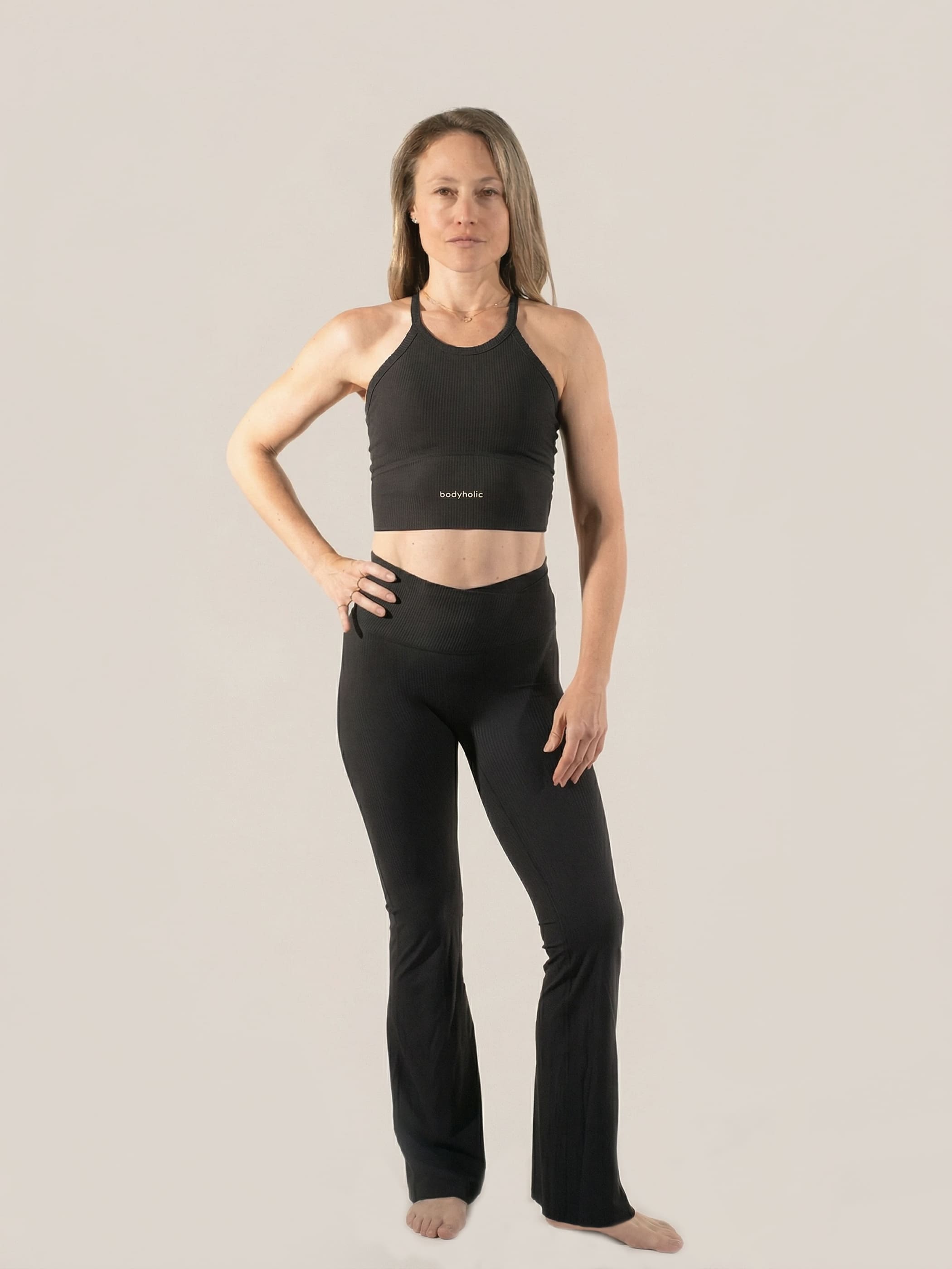 Ribbed Leggings Black 1