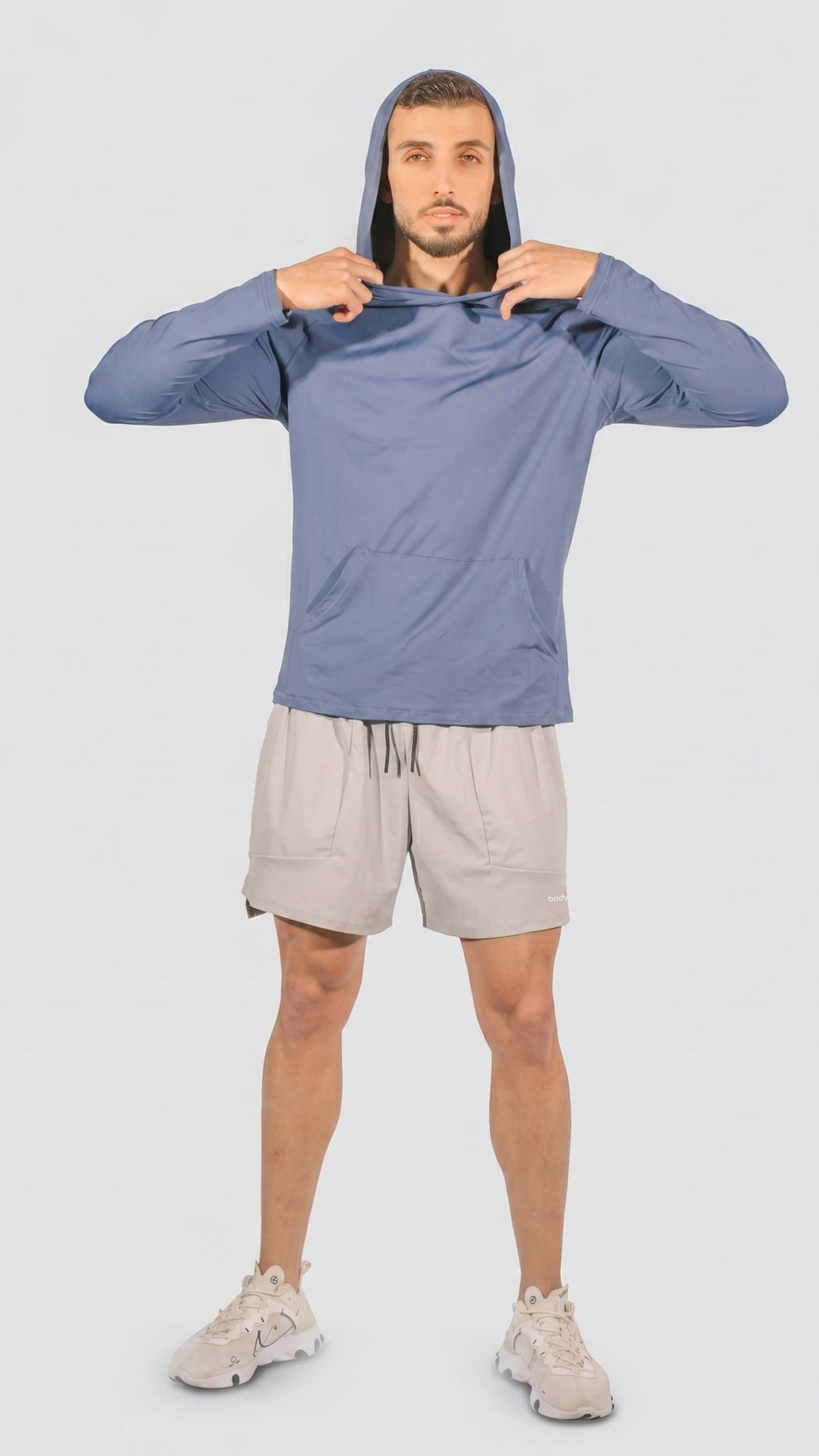 Asymmetric Run Shorts - אפור