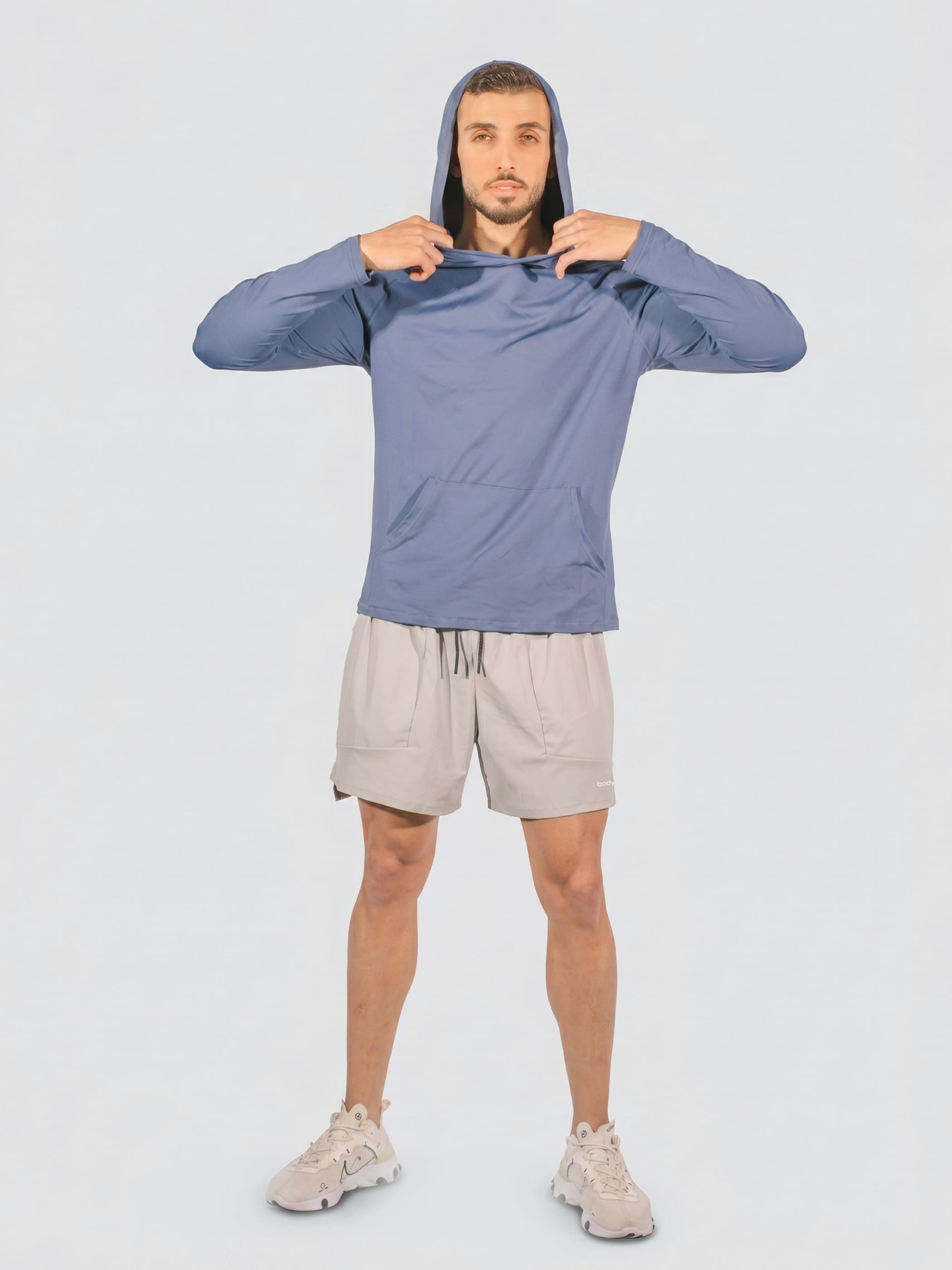 Asymmetric Run Shorts - אפור