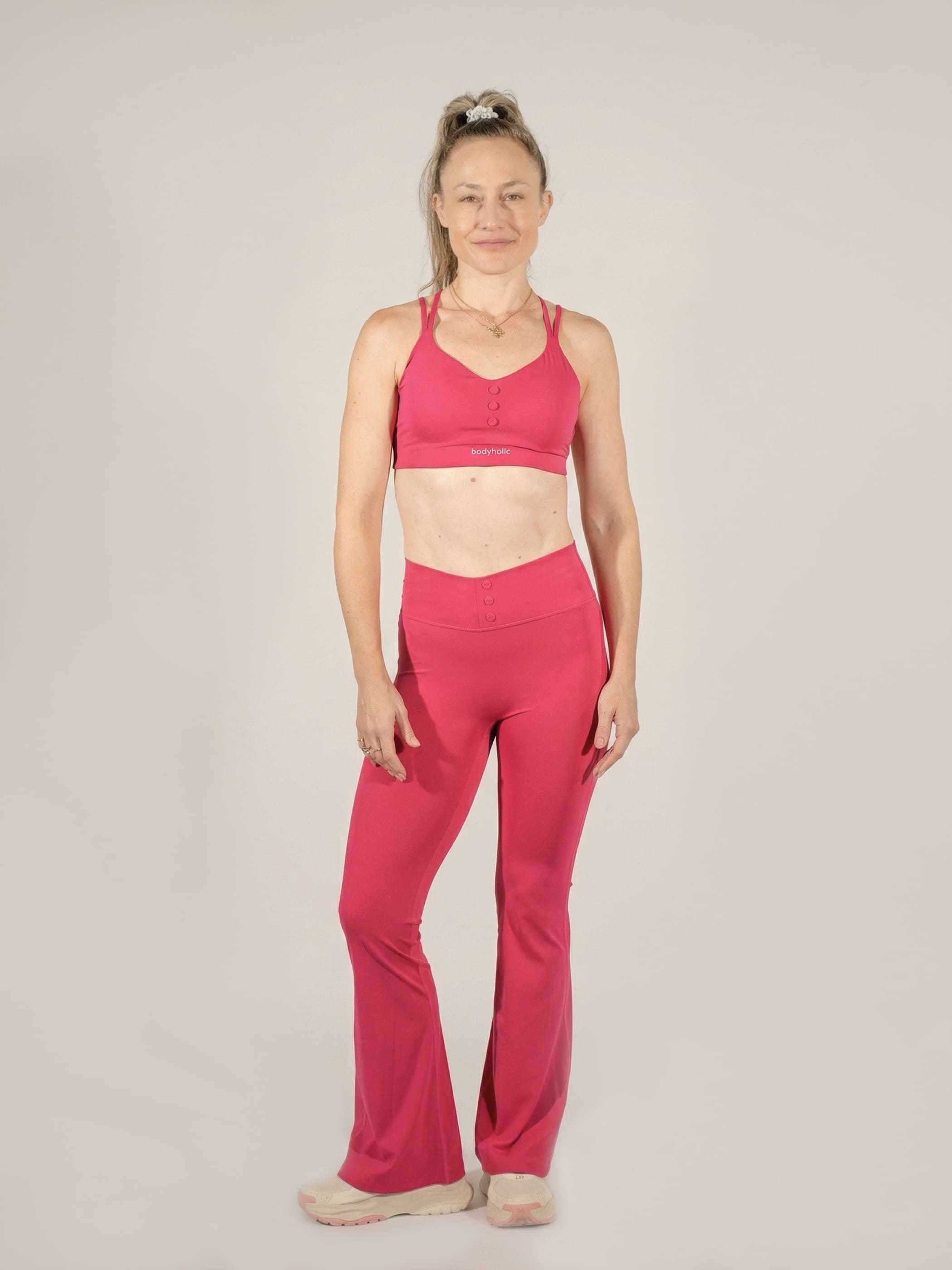 Button Leggings Pink 1