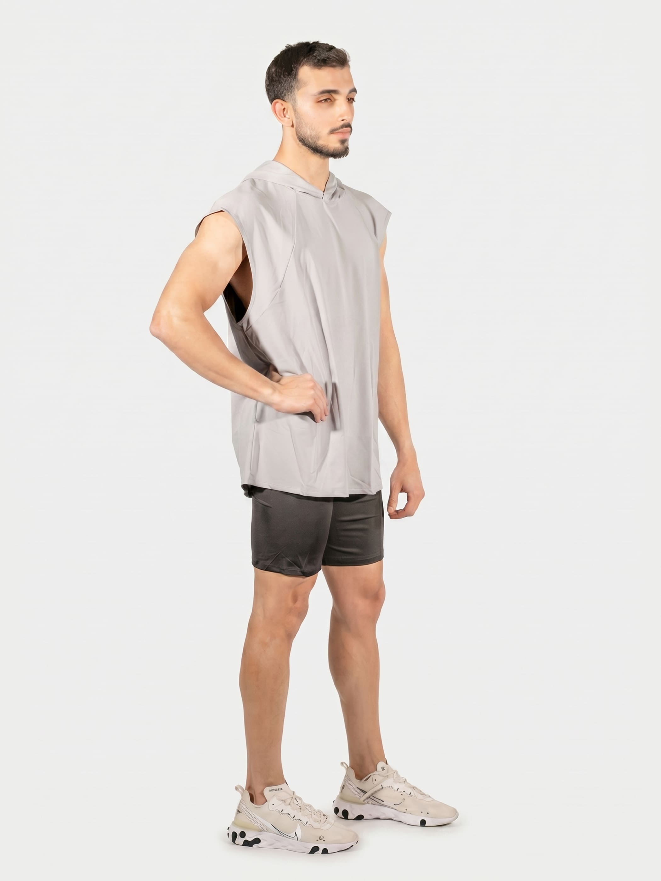 Men's Lifting Hoodie - אפור