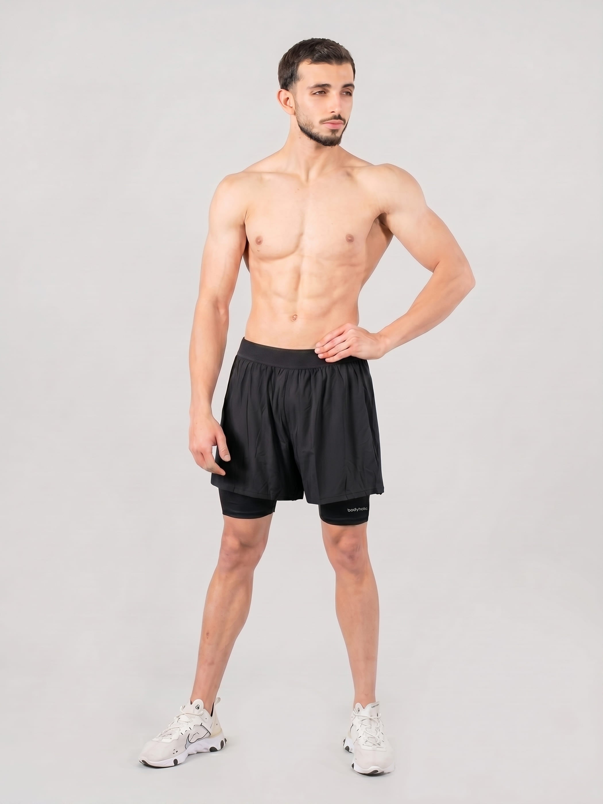 Men's Running and Biking Shorts - שחור