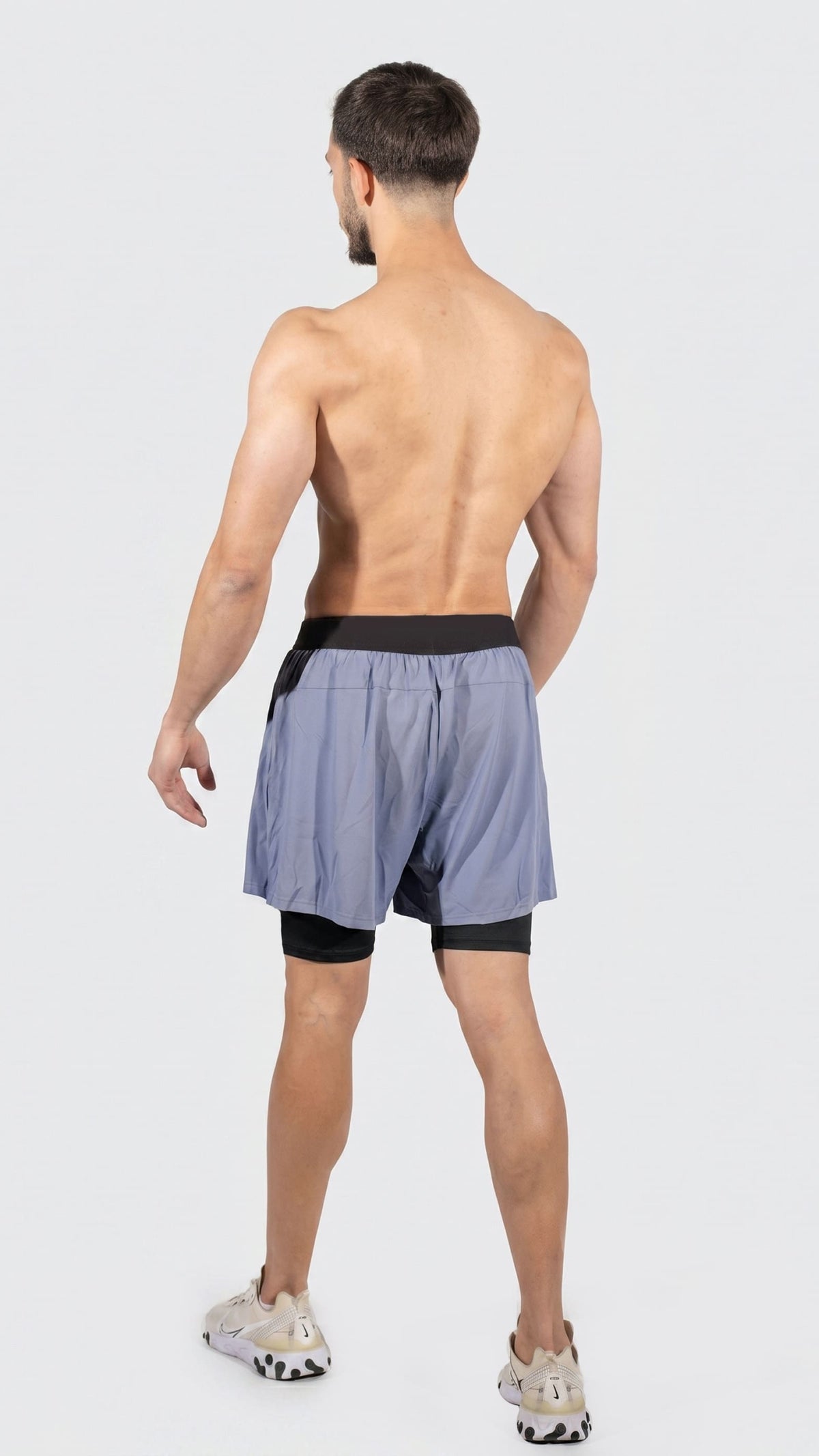 Men's Running and Biking Shorts - אפור