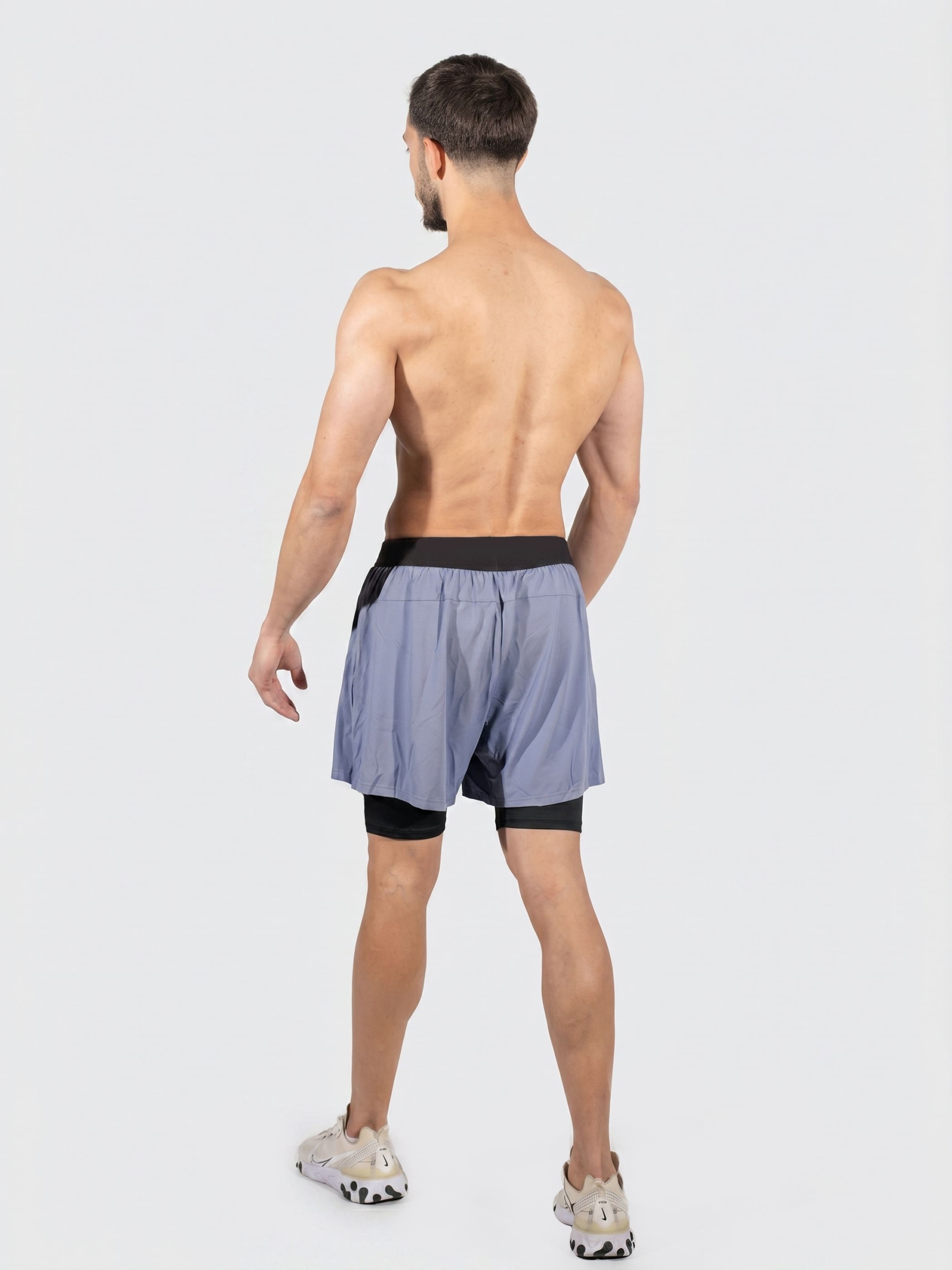 Men's Running and Biking Shorts - אפור