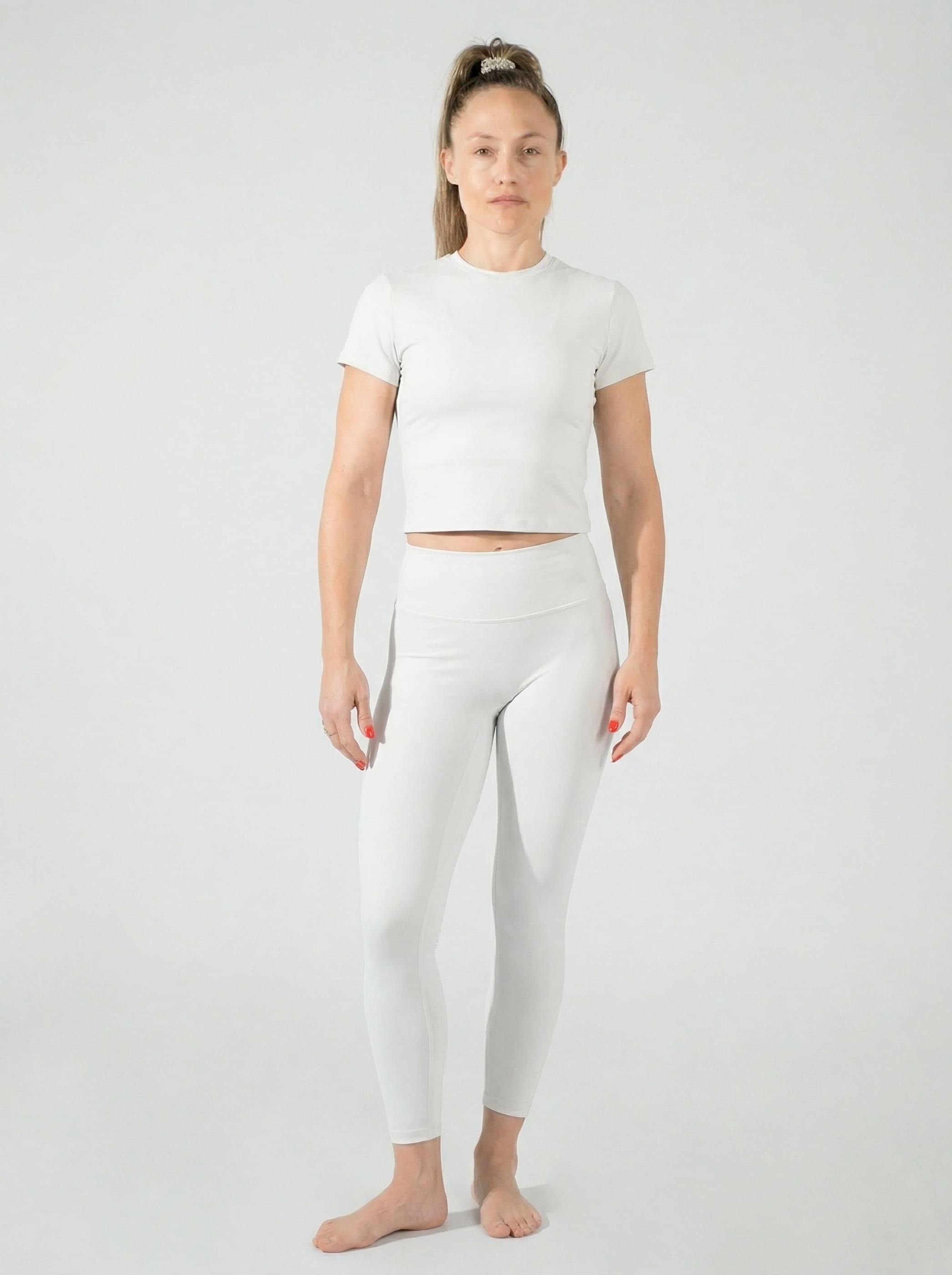 Almond Sky Leggings White 1