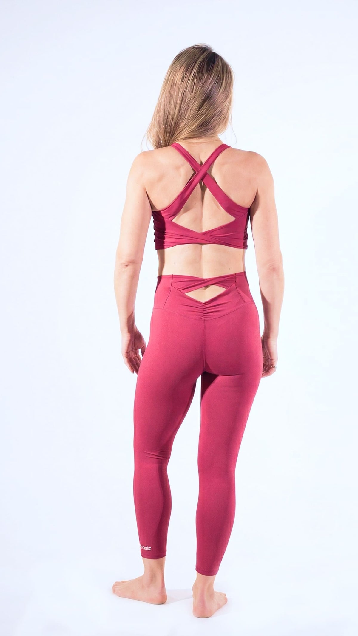 Double Cross Leggings Pink 3